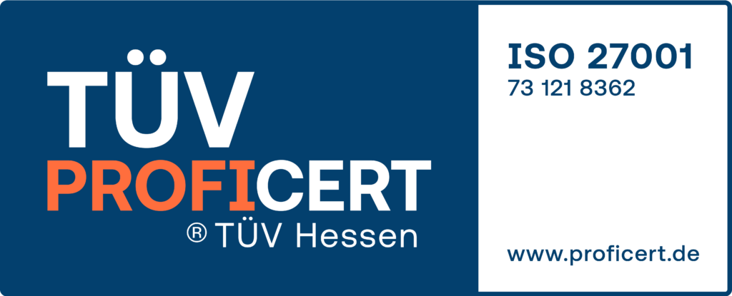 TÜV PROFiCERT – ISO 27001-Zertifizierung von wareconsult